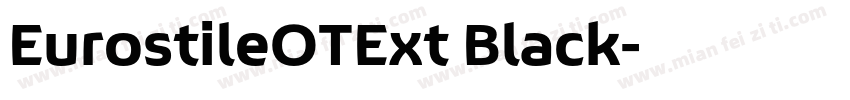 EurostileOTExt Black字体转换
